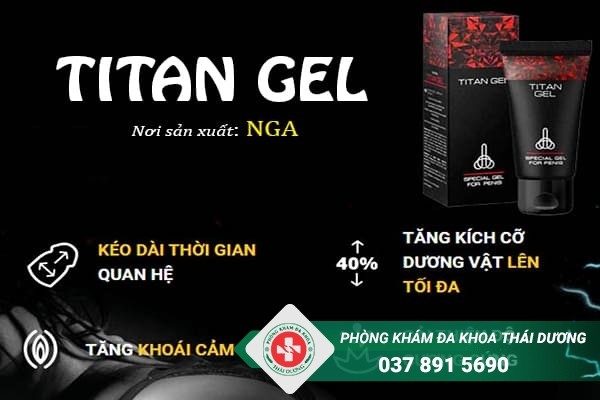 Titan Gel được quảng cáo với công dụng tăng kích cỡ dương vật nhanh chóng
