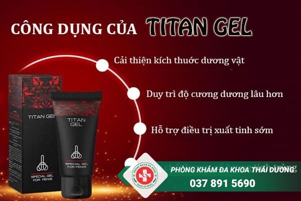 Titan Gel được quảng cáo với nhiều công danh tuyệt vời dành cho phái mạnh